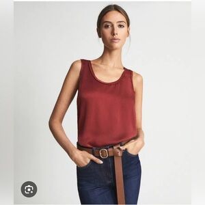 Reiss Riley Silk Front Vest